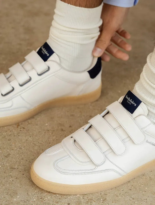 Cream & Navy