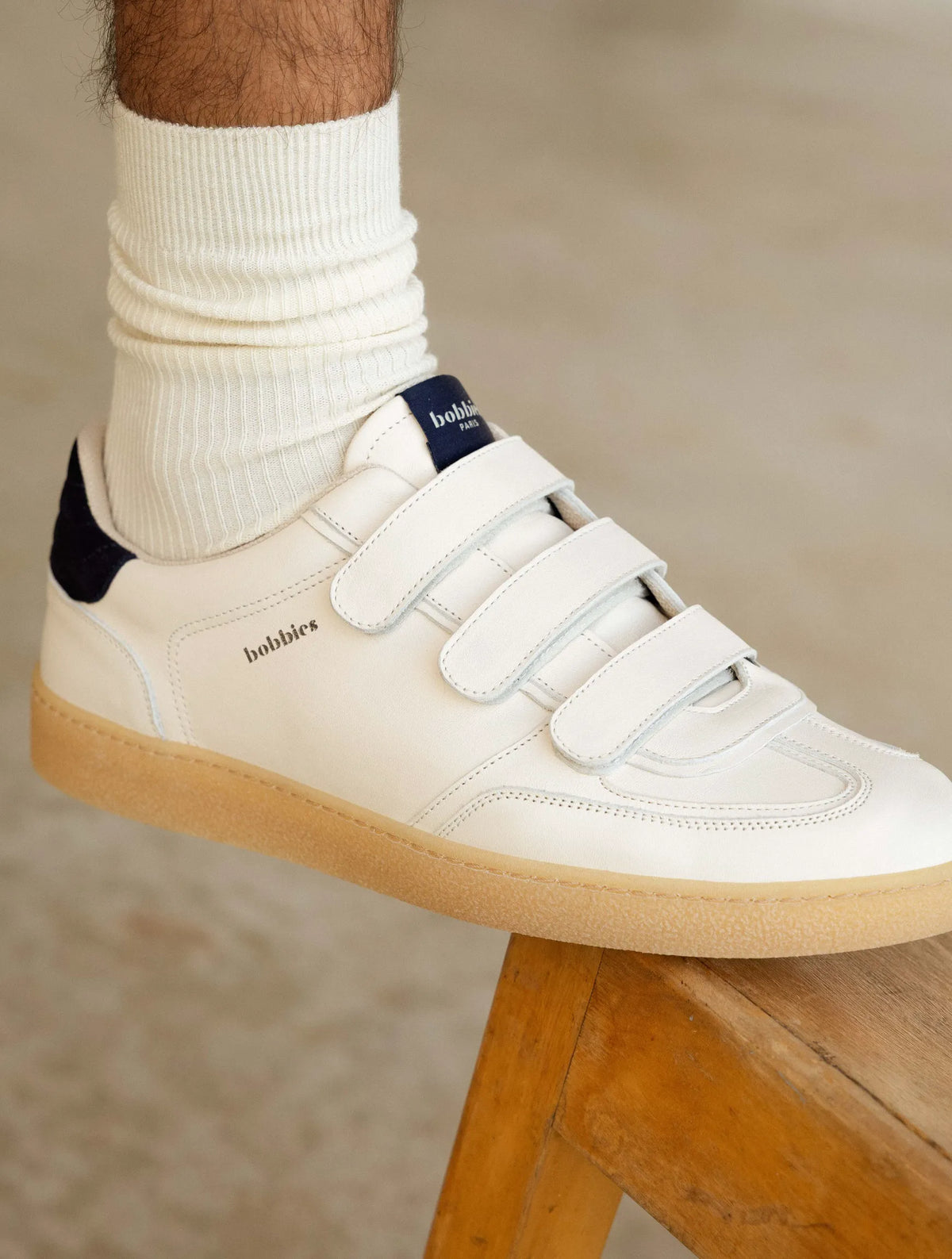 Cream & Navy