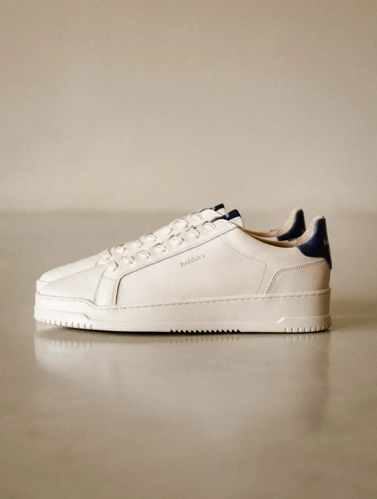 Cream & Navy Blue