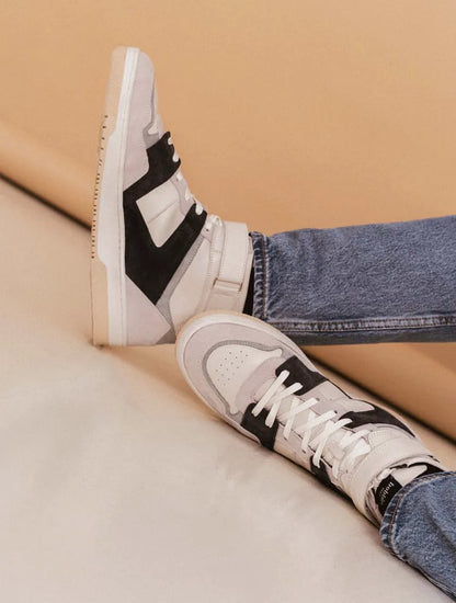 Off-White & Navy Blue
