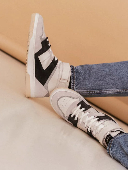 Off-White & Navy Blue