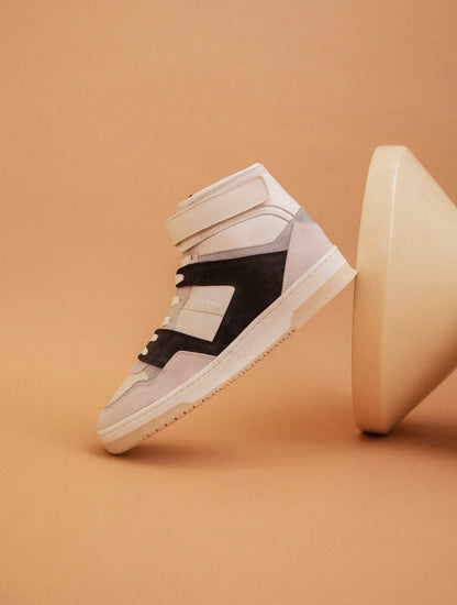 Off-White & Navy Blue