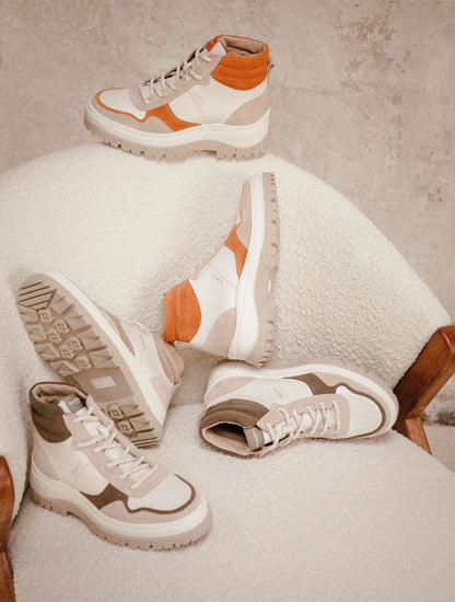 Off-White & Indian Saffron